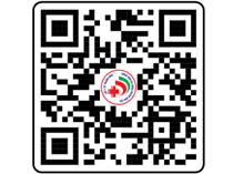 A qr code with a red circle and a white circle

Description automatically generated