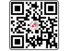 A qr code with a red cross and a white circle

Description automatically generated